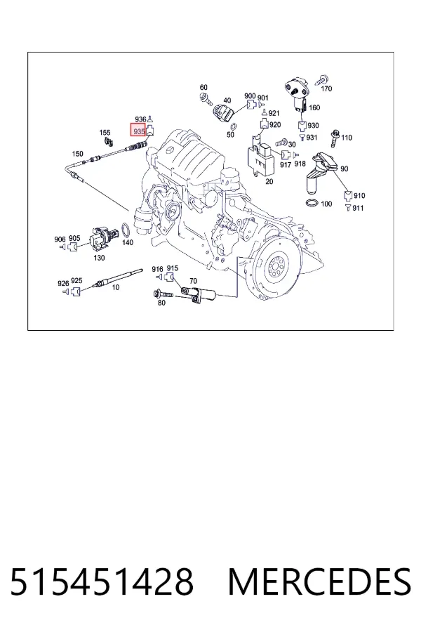  Mercedes A0515451428 ціна, від 1.27 USD
