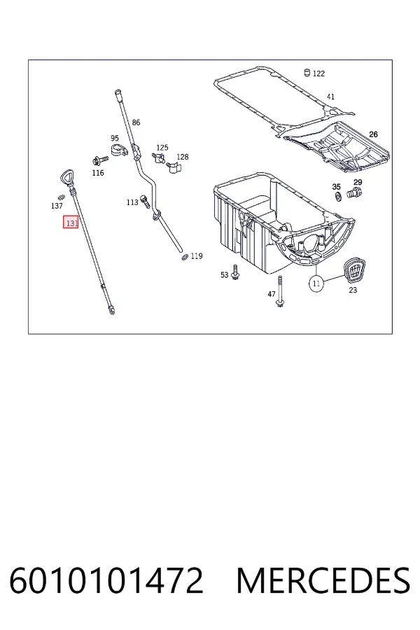 Купити A6010101472 Mercedes Щуп рівня олії
