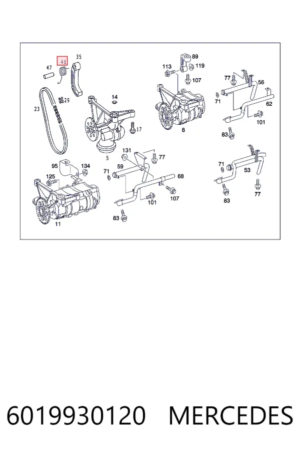 Пружина болта кріплення колектора Mercedes A6019930120 ціна, від 5.42 USD