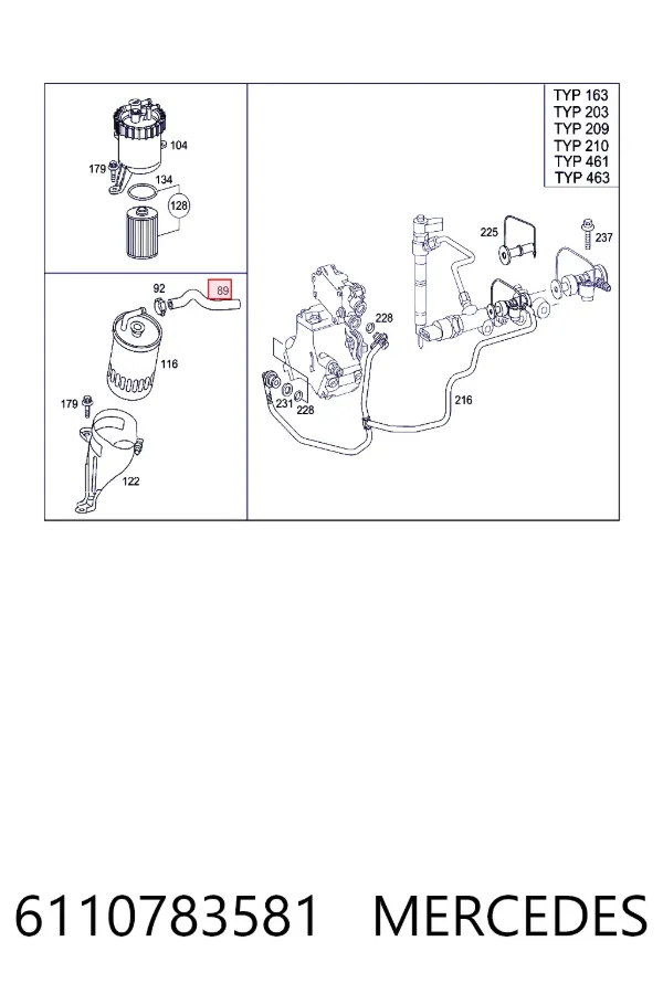 A6110783581 Mercedes 