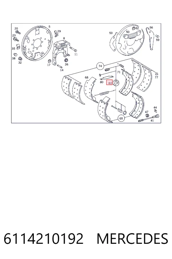 A6114210192 Mercedes 