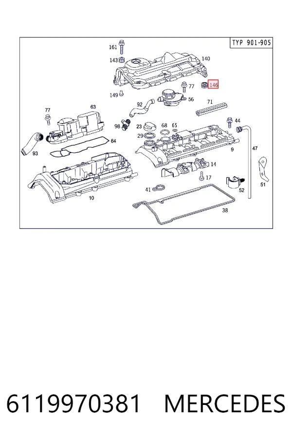 A6119970381 Mercedes 