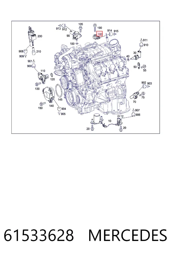 Купити A0061533628 Mercedes Датчик детонації