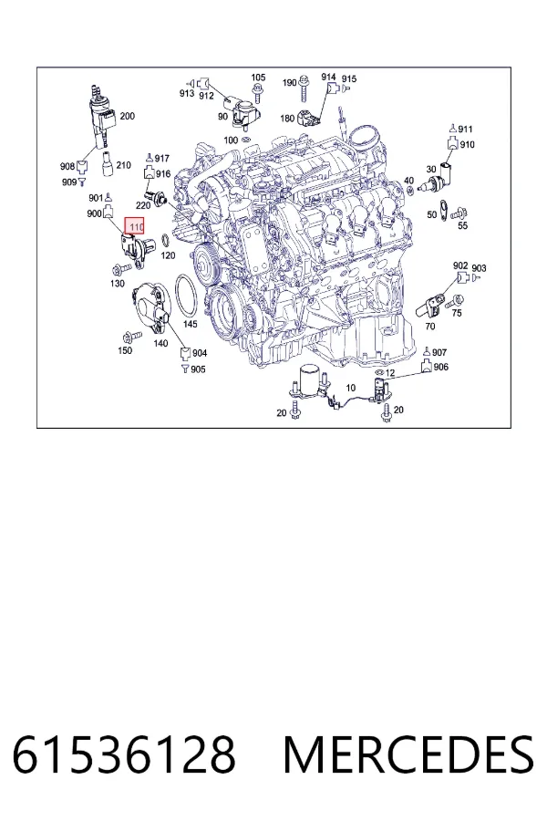 Датчик распредвалу A0061536128 Mercedes