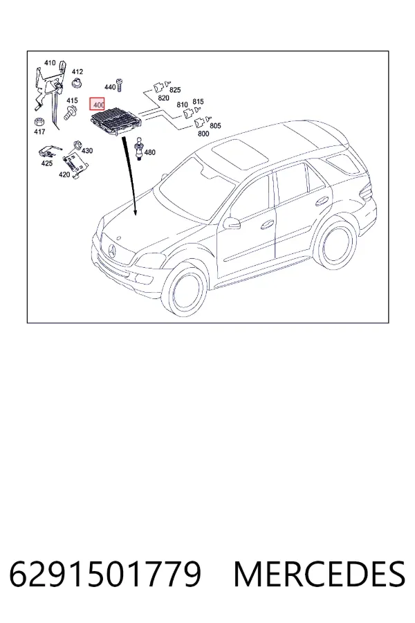 Купити A6291501779 Mercedes Модуль управління двигуном