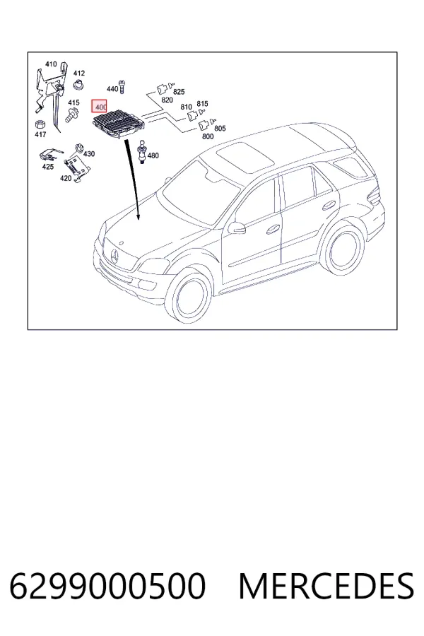 Блок двигуна Mercedes A6299000500