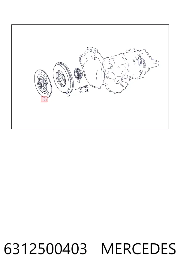 Купити A6312500403 Mercedes Диск зчеплення