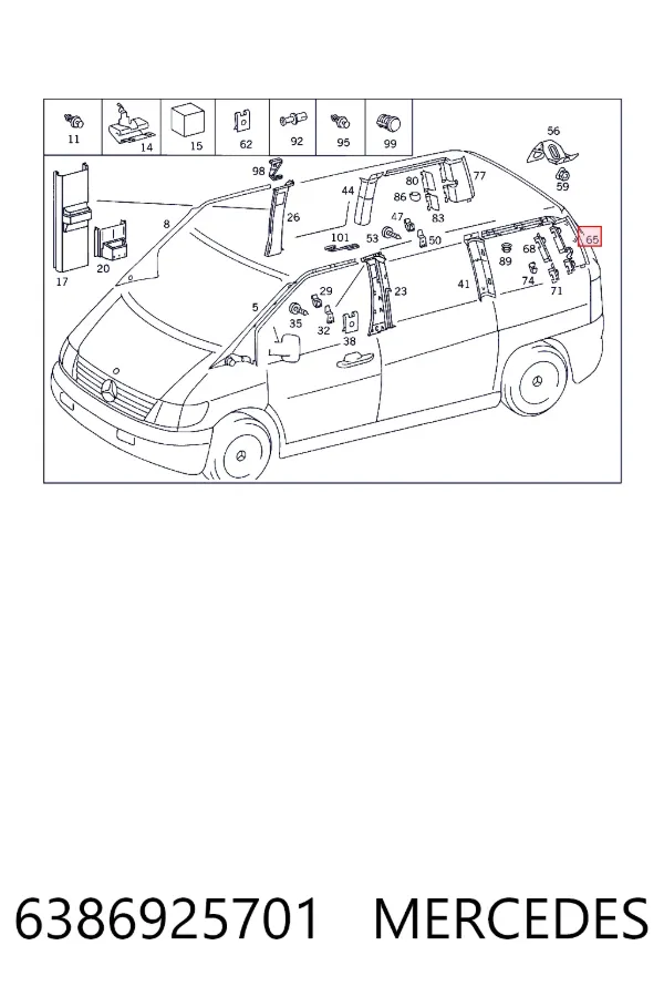 A6386925701 Mercedes 
