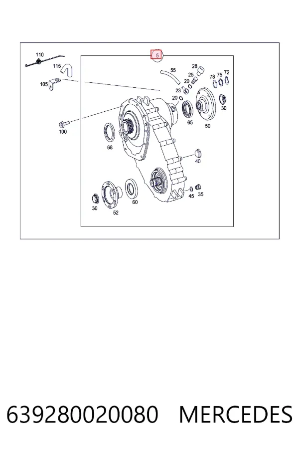 Роздавальна коробка Mercedes A6392800200