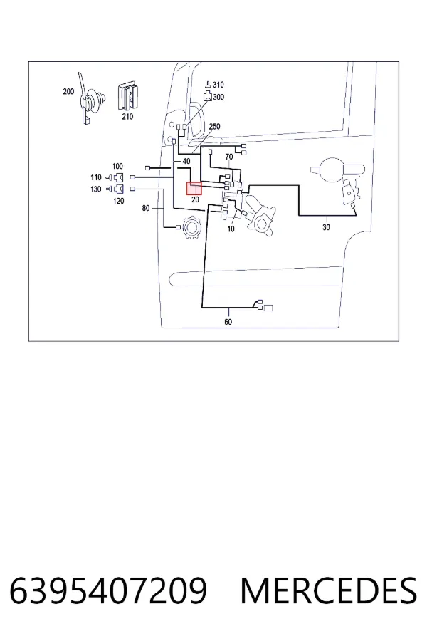  Mercedes A6395407209 ціна, від 0.28 USD