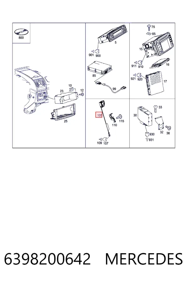  Mercedes A6398200642 ціна, від 12.67 USD