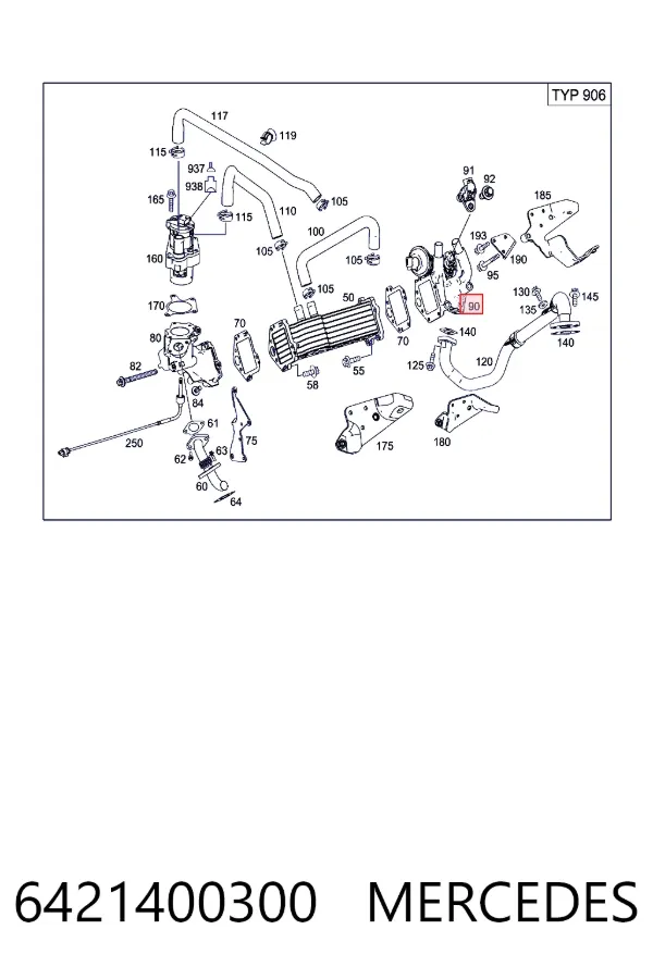  Mercedes A6421400300 ціна, від 253.39 USD