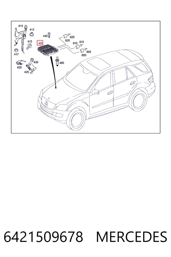 Купити A6421509678 Mercedes Модуль управління двигуном