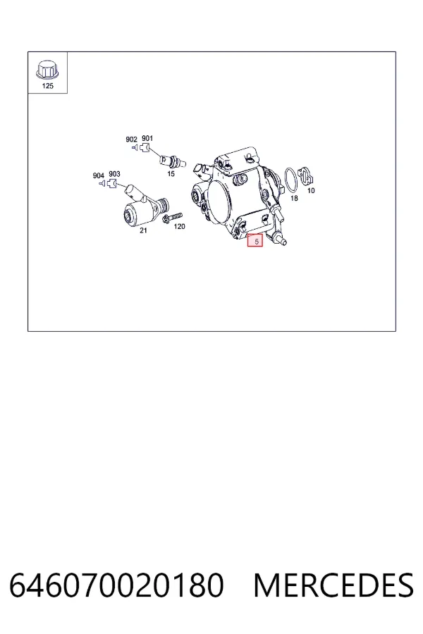 Насос паливний високого тиску Mercedes A6460700201 ціна, від 29.55 USD
