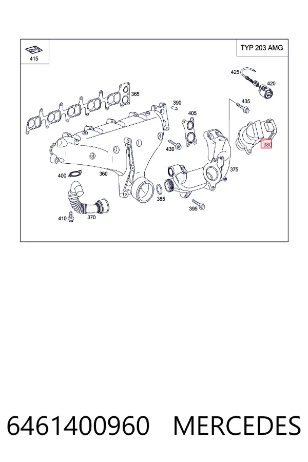 Клапан EGR Mercedes A6461400960 ціна, від 262.22 USD