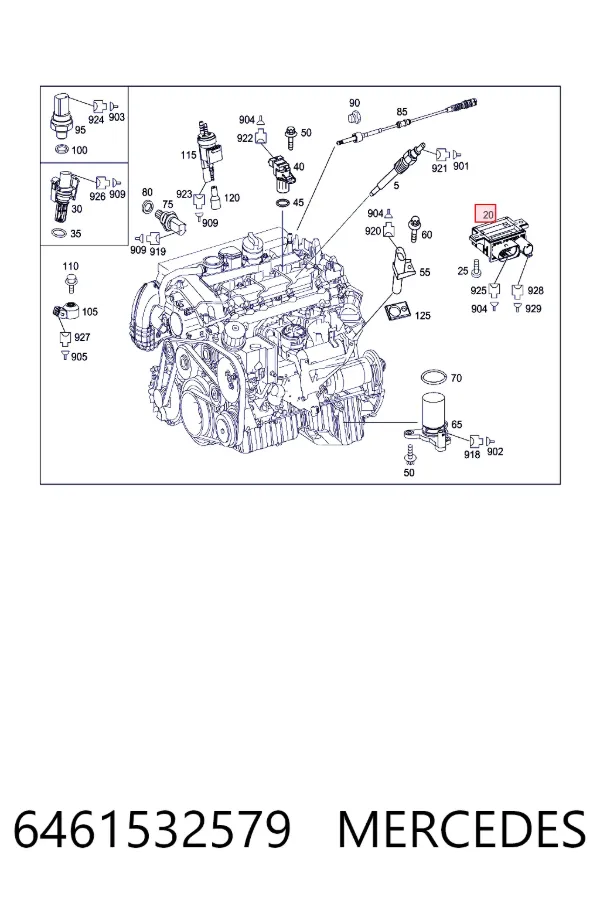 A6461532579 Mercedes Реле свічок накалу