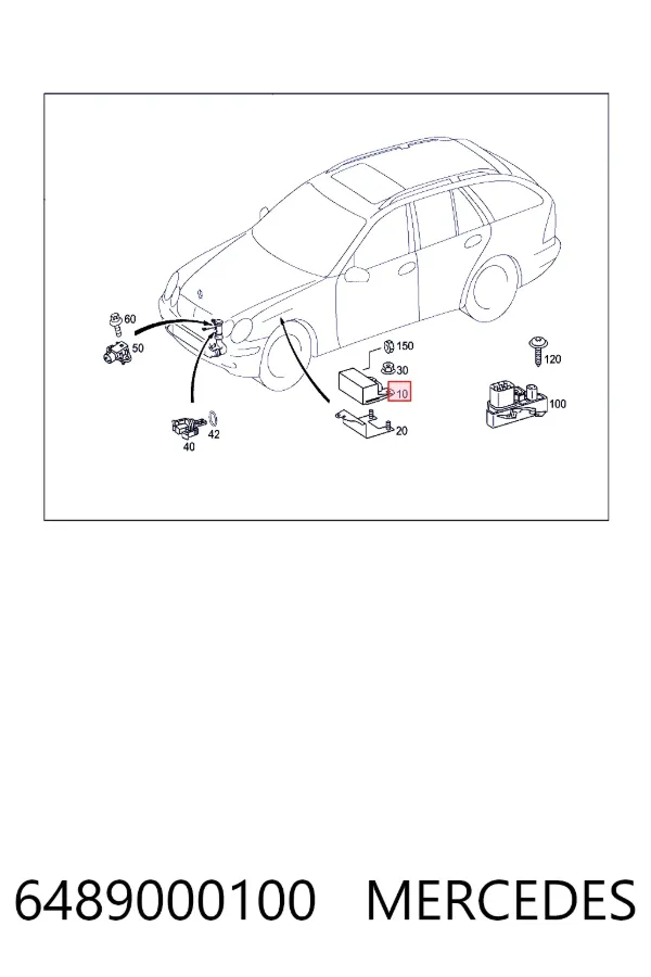 Реле накалу Mercedes A6489000100