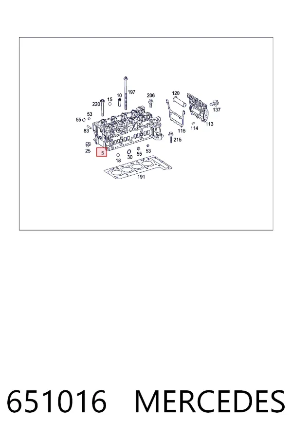 Головка двигуна Mercedes A651016 ціна, від 310.03 USD
