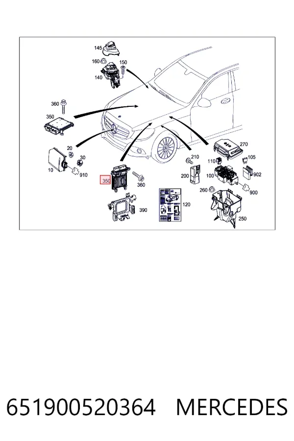  Mercedes A6519005203 ціна, від 94.91 USD
