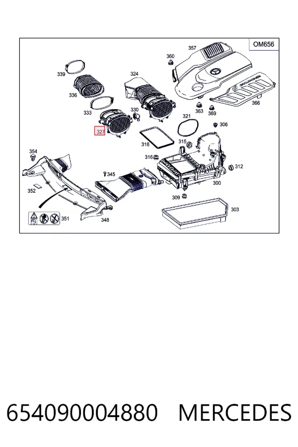 Датчик масової витрати повітря Mercedes A6540900048 ціна, від 114.02 USD