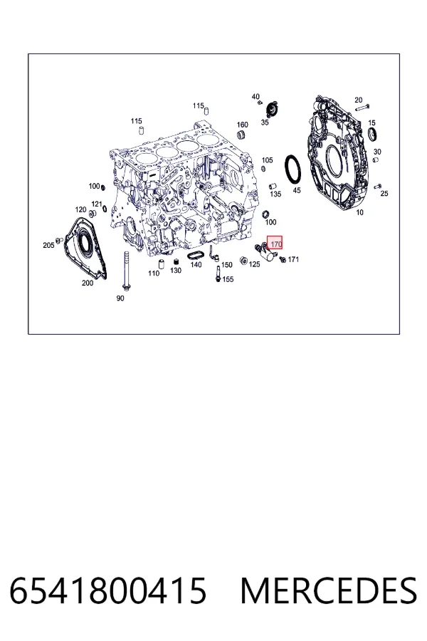  Mercedes A6541800415 ціна, від 12.67 USD