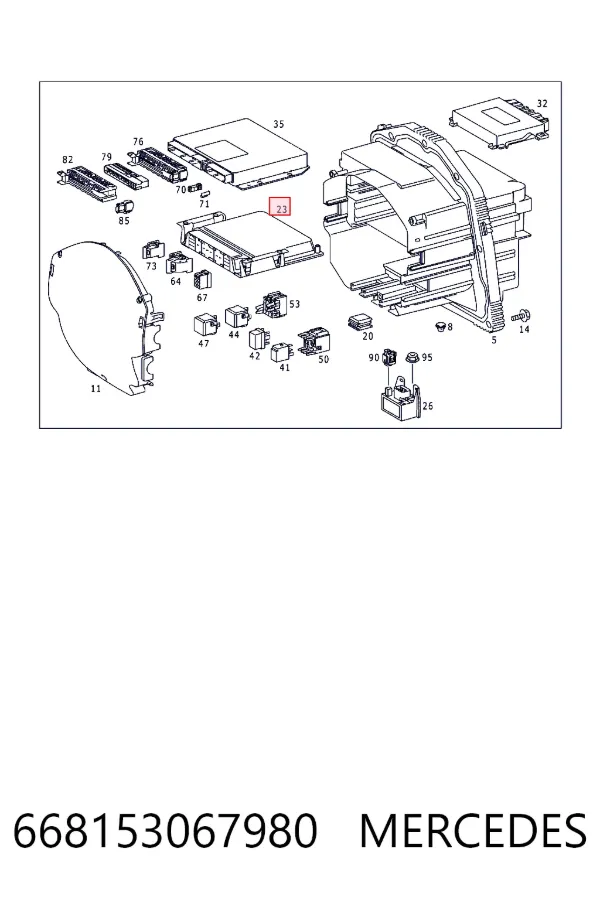  Mercedes A6681530679