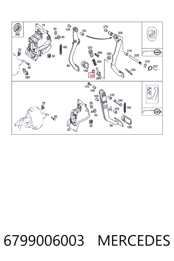  Mercedes N006799006003 ціна, від 1.49 USD