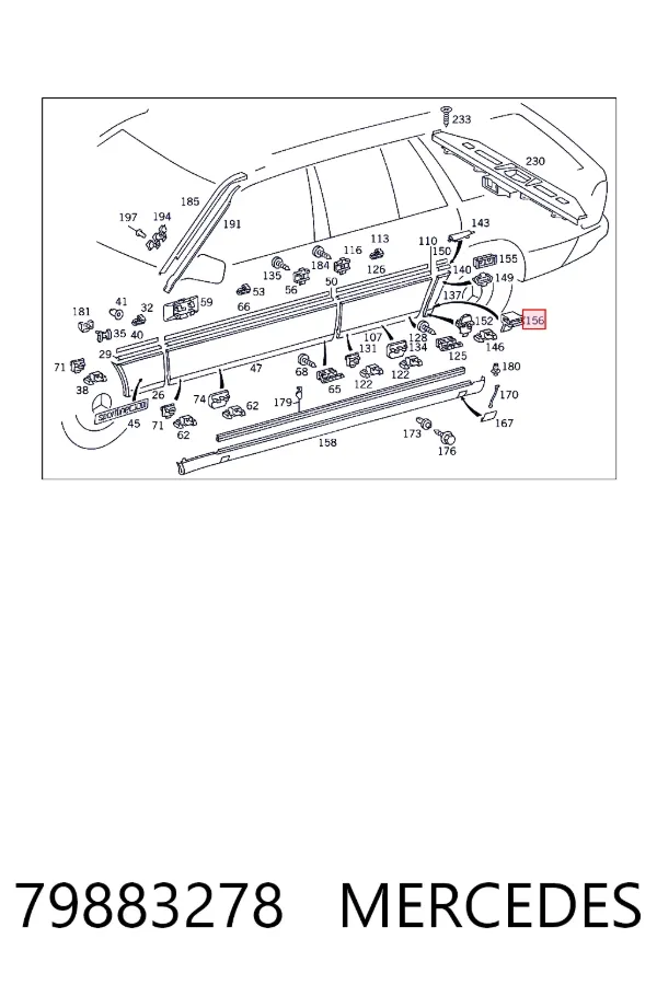 Купити A0079883278 Mercedes 