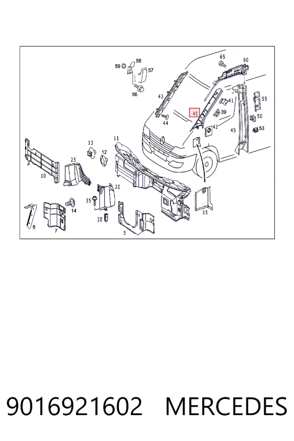  Mercedes A9016921602 ціна, від 3.76 USD