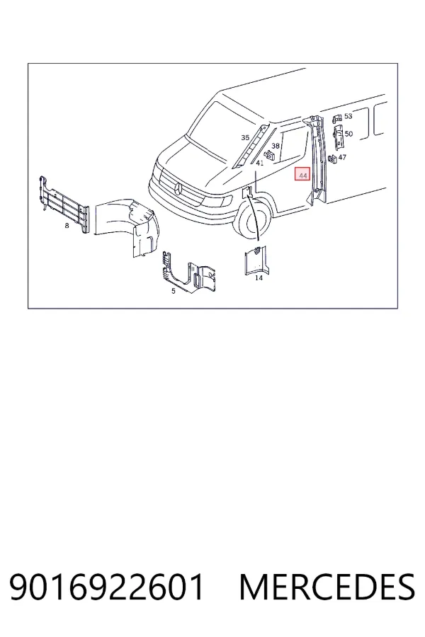 A9016922601 Mercedes 