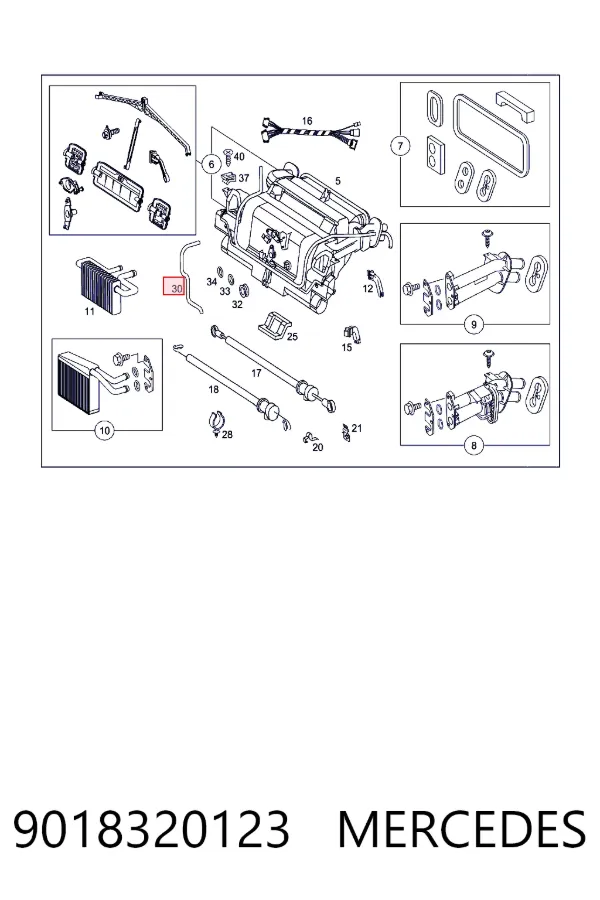Купити A9018320123 Mercedes Трос капота