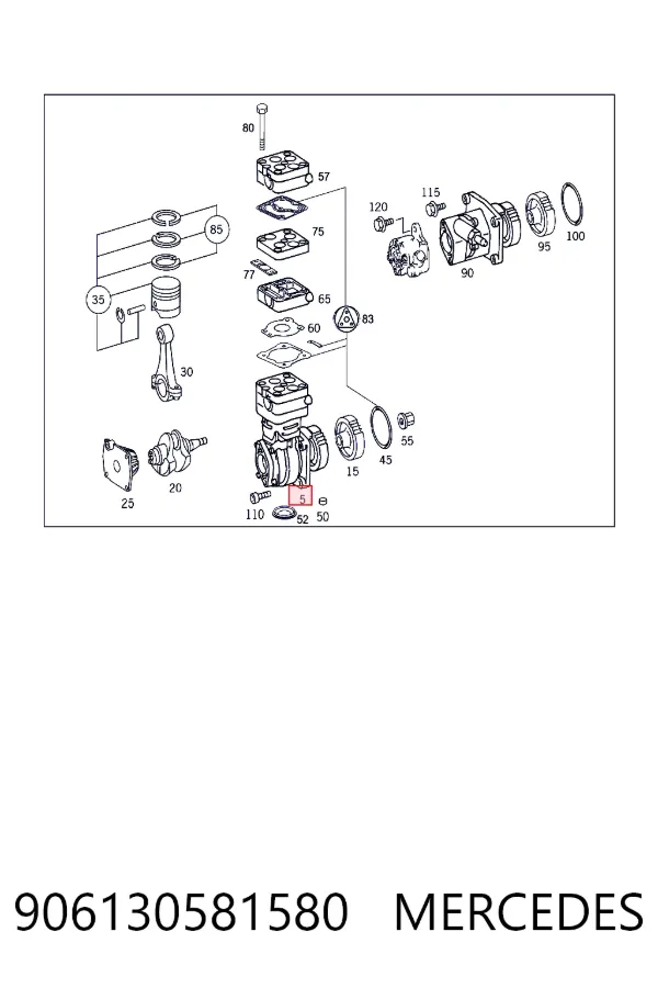 A9061305815 Mercedes Компресор пневмосистеми (TRUCK)
