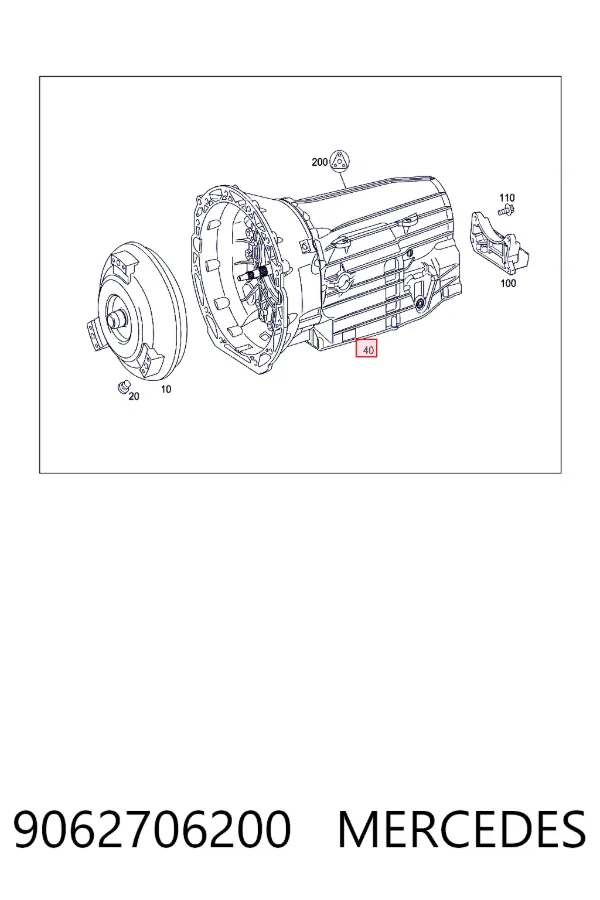 Коробка передач автомат Mercedes A9062706200 ціна, від 886.85 USD