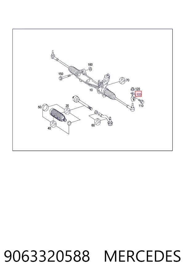  Mercedes A9063320588 ціна, від 133.90 USD