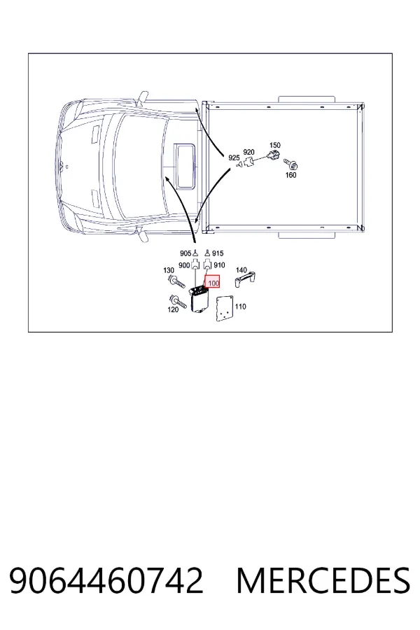 Купити A9064460742 Mercedes Модуль-процесор керування подушки безпеки