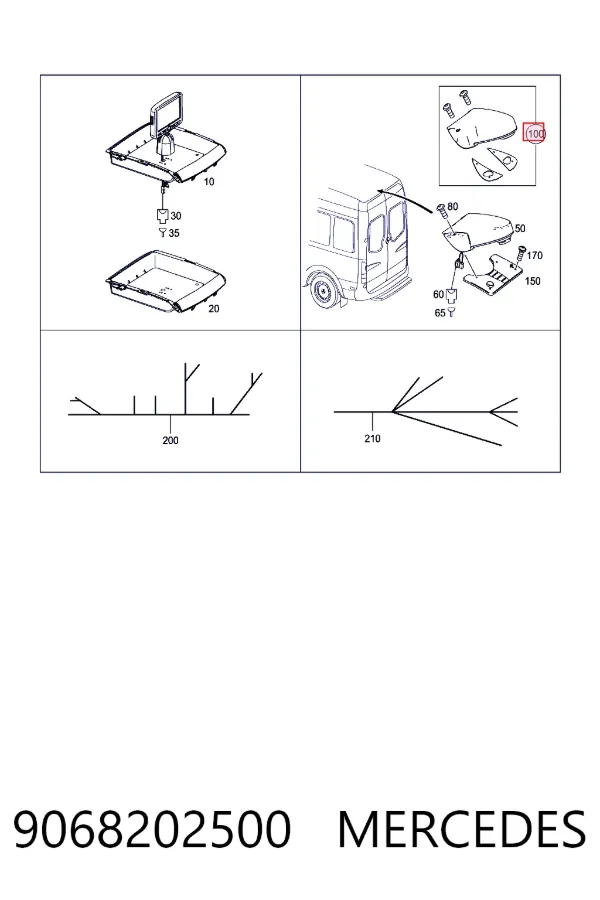 Купити A9068202500 Mercedes 
