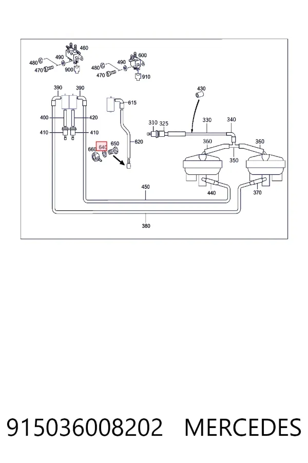  Mercedes N915036008202 ціна, від 2.04 USD