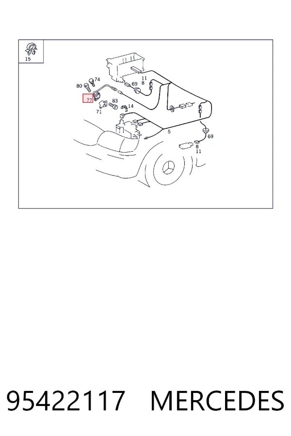 Купити A0095422117 Mercedes 