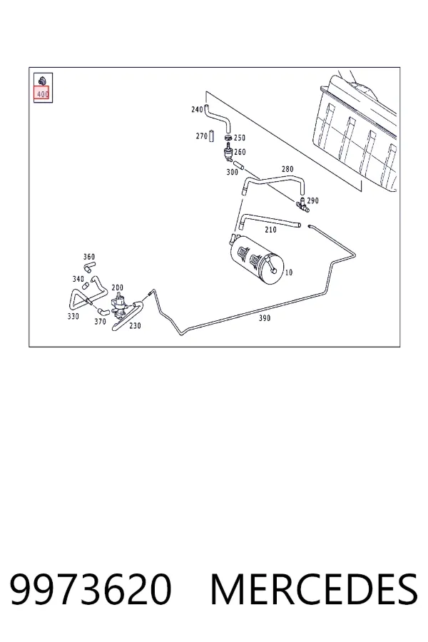Кришка бачка омивача Mercedes A0009973620 ціна, від 2.03 USD