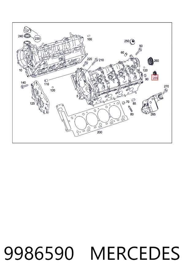  Mercedes A0009986590