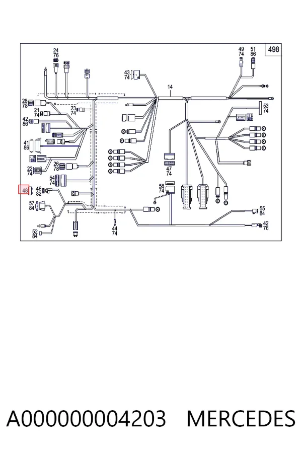 Запобіжник A000000004203 Mercedes