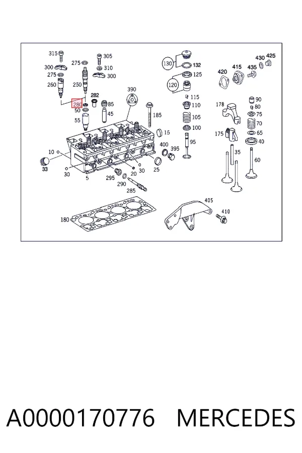 Кільце форсунки A0000170776 Mercedes