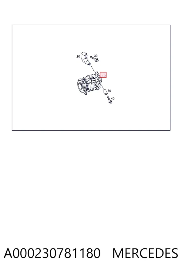 Купити A0002307811 Mercedes Компресор кліматичної установки