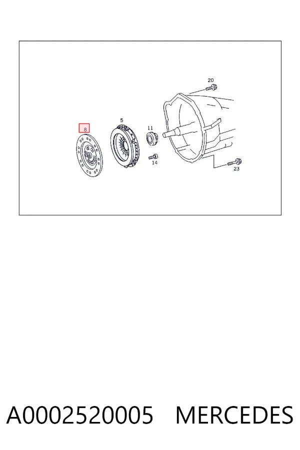 Диск зчеплення A0002520005 Mercedes