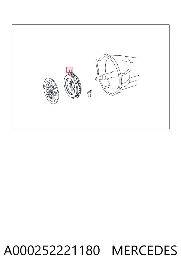 Корзина зчеплення A0002522211 Mercedes