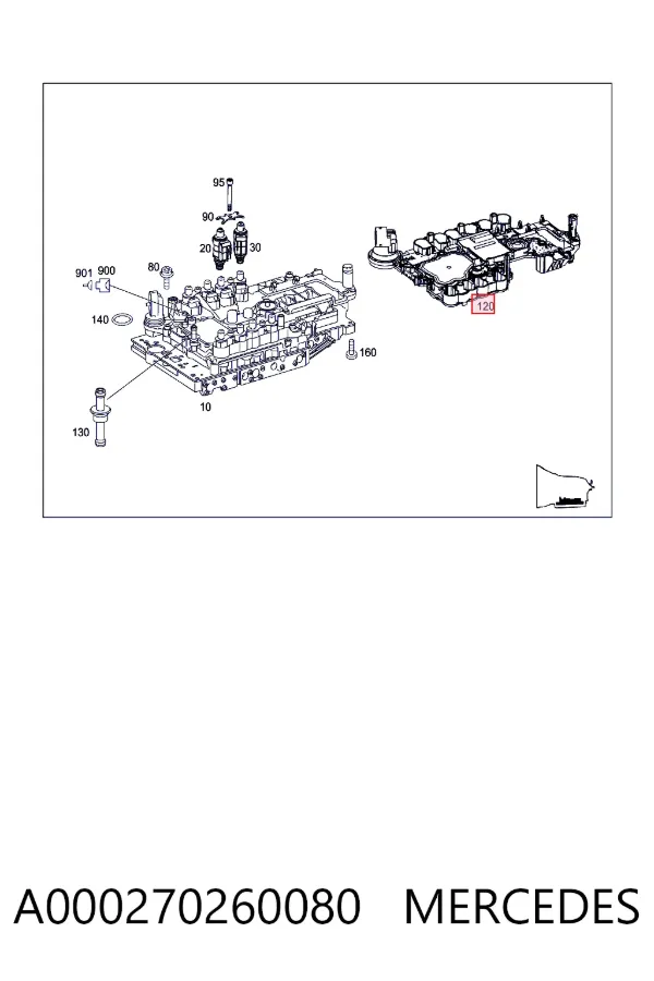 Плата трансмісії АКПП Mercedes A0002702600