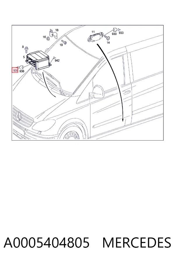  A0005404805 Mercedes