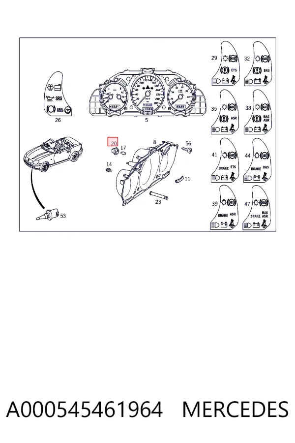 Купити A0005454619 Mercedes 