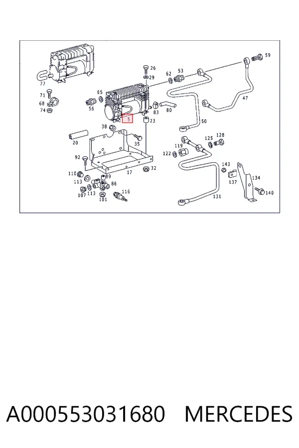 Компресор пневмосистеми (TRUCK) A000553031680 Mercedes