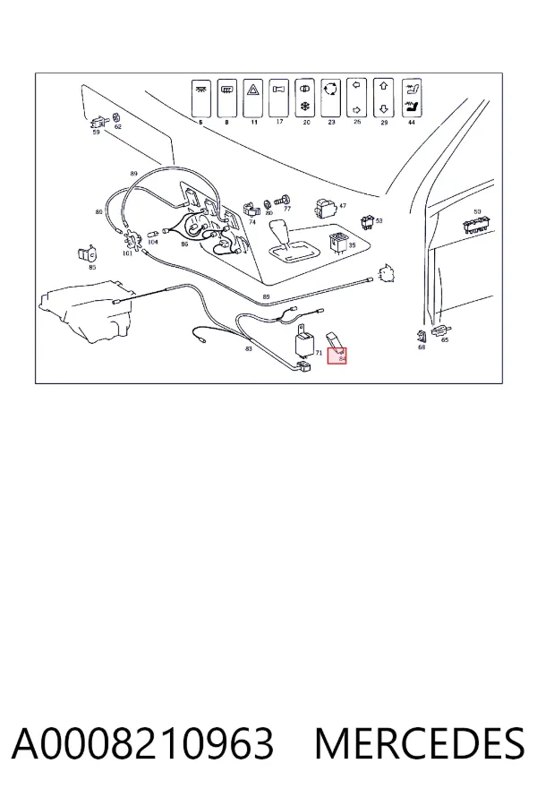 Реле поворотів A0008210963 Mercedes